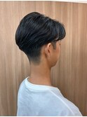 メンズかきあげバングショートスタイル
