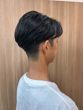 ラポール 東住吉店 メンズかきあげバングショートスタイル