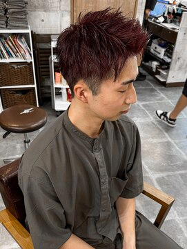 アムレヘアー(amule hair) 【amule hair】ブリーチなしレッド短髪20代/30代/40代/