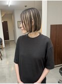 ブラック×ベージュ ボブ