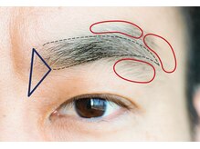 眉スタイリングは黄金比バランスが大事◎お顔に合わせた男眉を作ります/大宮/メンズ/メンズカット/眉毛