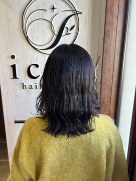イコウヘアデザイン(icou hair design) 地毛風カラーアッシュグレー