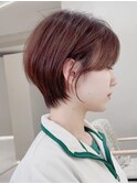 似合わせカットフェミニンショートメルティカラー髪質改善