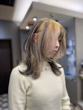 ジルバイジゼル(JILL by GiseL) K_ミルクティーベージュダブルカラーインナーカラーケアブリーチ