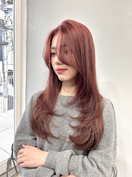 イヴ 原宿(I've) ピンクブラウン×レイヤーカット◎