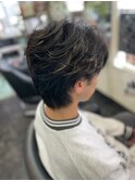 乾かしっぱなしフェードスタイル