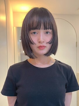 テクネ 天神大名(techne) 天神大名顔周りレイヤーカットミディアムボブタッセルボブ今泉