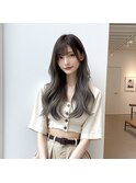 ★モテ髪前髪くびれヘア韓国風ロングヘア美髪イメチェンうる艶髪