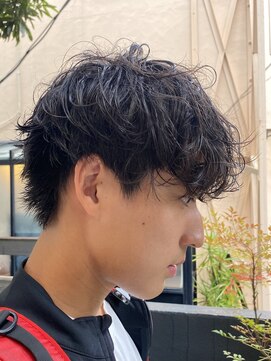 ロライマ 代官山(roraima) メンズ無造作ゆるニュアンスパーマショートカットヘアスタイル