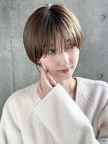 マルツ 銀座(maltu)&nbsp;大人マッシュショートことりベージュ耳かけショート似合わせ銀座