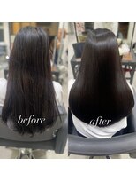 ジーナ 博多(Zina)&nbsp;縮毛矯正before→after/杉野友彦