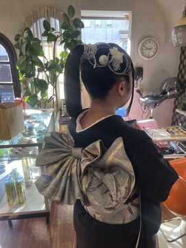 ニトロ(nitoro) 20歳の集い　成人式　ポニーテール