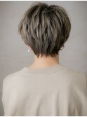 ダークシルバーアッシュハイライトクールショートA9志木20代30代