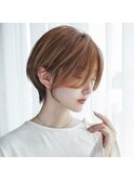前髪なしハンサムショート丸みショートボブくびれショート3