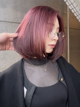 イエナ 渋谷(IENA) ダークラベンダーグレージュミディアムレイヤー韓国巻き