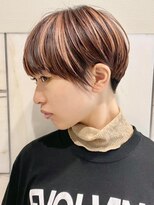 ピークアブー 原宿ハラカド(PEEK-A-BOO) 刈り上げマッシュベリーショート/ハイライト/大人クールモード