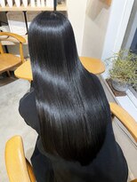 ヘアディレクションクレイス(HAIR DIRECTION CRACE)&nbsp;酸熱NEO METEOストレート×暗髪ロング