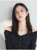 ニュアンスストレート　レイヤーカット ウルフ フェイスレイヤー