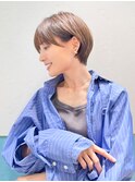 ハンサムショート/丸みショートボブ/20代30代40代50代/顔周り