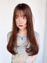 シオン(shion) くすみベージュ透明感カラーウルフレイヤーロング秋色_ba537282