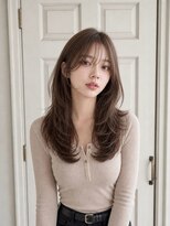 アロマ ヘアルーム 池袋店(AROMA hair room) 韓国風レイヤーカット/ハッシュカット/ショコラブラウン/池袋