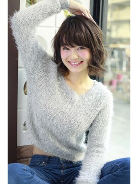 クラウン ヘアー(CLOWN hair) 重さを感じさせないシフォンカールボブ