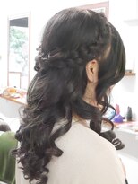 美容室 エイム(ame) お姫様ハーフアップ