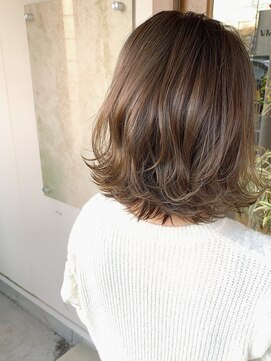 マイ ヘア デザイン 岡崎(MY hair design) オリーブグレージュでくすみカラー