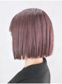 カシスブラウンボブ_ネイビーカラーフレンチボブ_ba238831