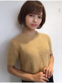 ワンカールパーマボブ