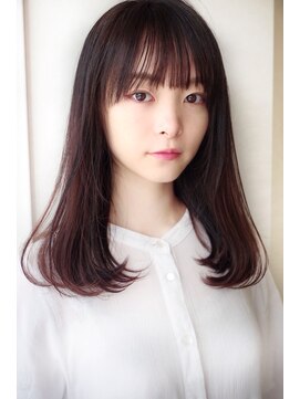 エールバイボヌール(Ere by Bonheur) ワンカールで決まる!小顔前髪ミディアムヘア♪