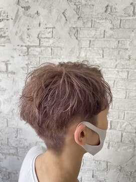 アジールヘア 池袋東口店(agir hair) ピンクミルクティーベージュ ハイトーンミルクティーピンジュ