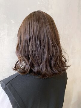 アルバム 池袋(ALBUM) オリーブベージュ_ペールベージュ外ハネボブ_ba392551