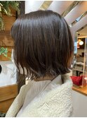 ボブ◇ベージュカラー