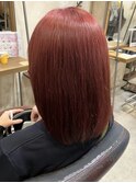 テラコッタカラー韓国風スタイル髪質改善カラー
