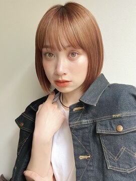 ローネス(LONESS) 暖色カラー/オレンジブラウン/ブリーチなしオレンジ/ボブ