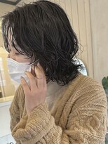 リトルガーデン(Little Garden)&nbsp;ウルフカット×パーマ☆透明感カラーセミディ◇20代30代40代