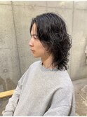 メンズミディアム スパイラルパーマ