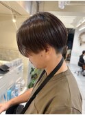 韓国風前下がりマッシュ
