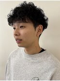 メンズくせ毛ショート