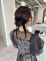 結婚式お呼ばれ/まとめ髪/シニヨン/ヘアアレンジ