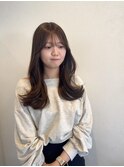 ロングレイヤー　ショコラブラウン