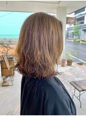 【デジタルパーマ】外はねボブにワンカールパーマ/lily中央林間