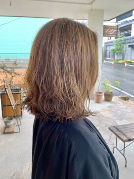 リリー(Lily) 【デジタルパーマ】外はねボブにワンカールパーマ/lily中央林間