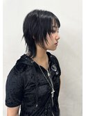 レイヤーカットウルフカットハイレイヤー