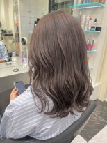 モア 下通店(MORE)&nbsp;マロベージュ／ブリーチなしのダブルカラー／ミディアム