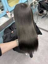 ノー バイ イオエ 西梅田(no. by ioe)&nbsp;ブリーチなしカラー/髪質改善/ミルクティーベージュ/小顔ヘア