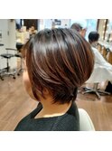 【40代ヘア】スリークショートボブ