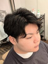 ボイスバーバー 高野店(VOICE BARBER)&nbsp;大人パーマのアップバング
