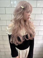 エクーエルム 心斎橋(ECOO yelm)&nbsp;ブリーチ/ダブルカラー/ピンクベージュ/ハイトーン